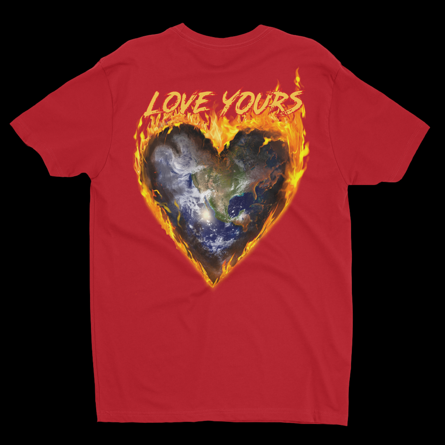 THE WORLD IS YOURS RED TEE