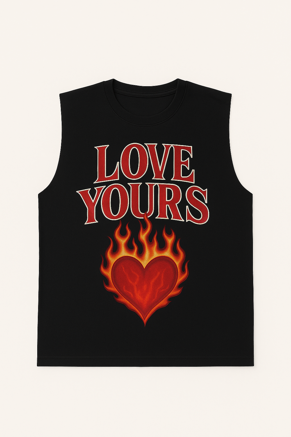 LOVE YOURS Flaming Heart Tee