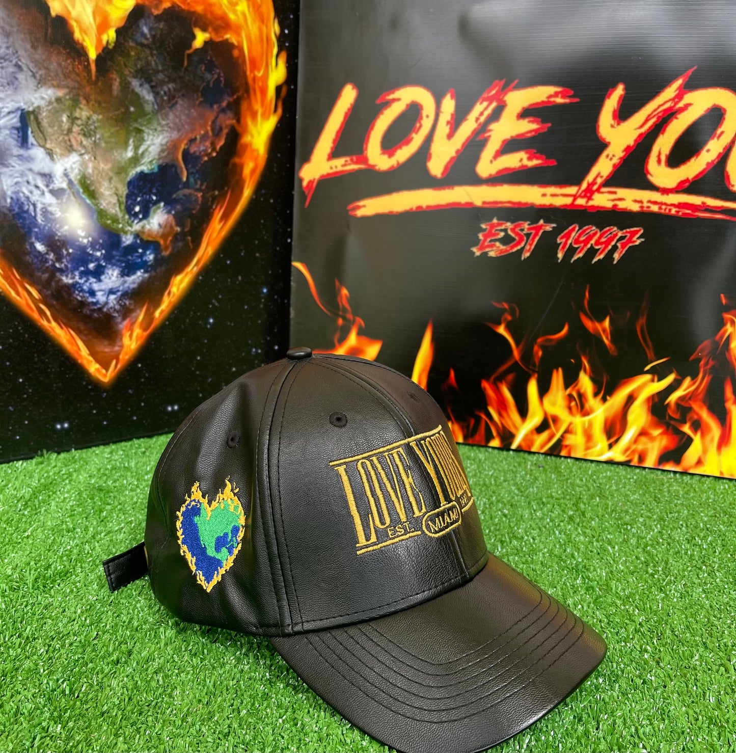 LOVE YOURS LEATHER HAT