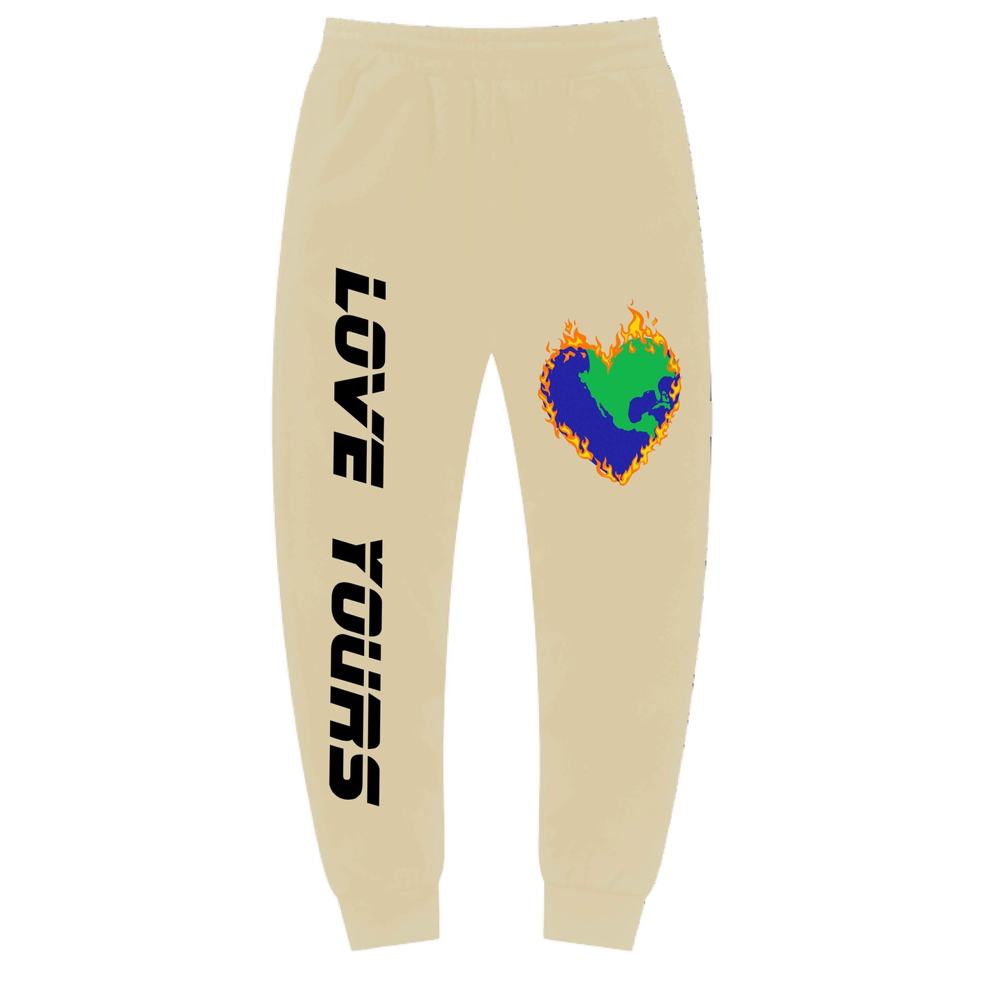 CREAM JOGGERS