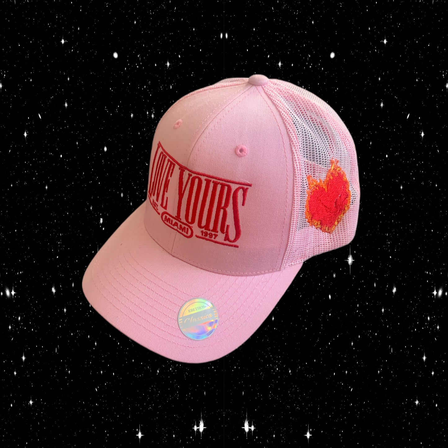 PINK TRUCKER HAT